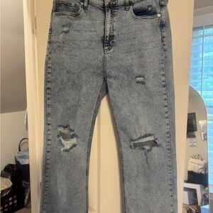 Altar'd State Women’s Distressed Gray Jeans